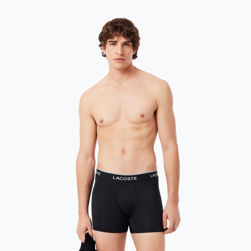 Boxer da uomo Lacoste 5H3202 Microfibra Negro 3 pack black 6