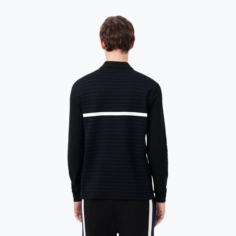 Longsleeve Polo da uomo Lacoste Polo PH9776 black/navy blue 3