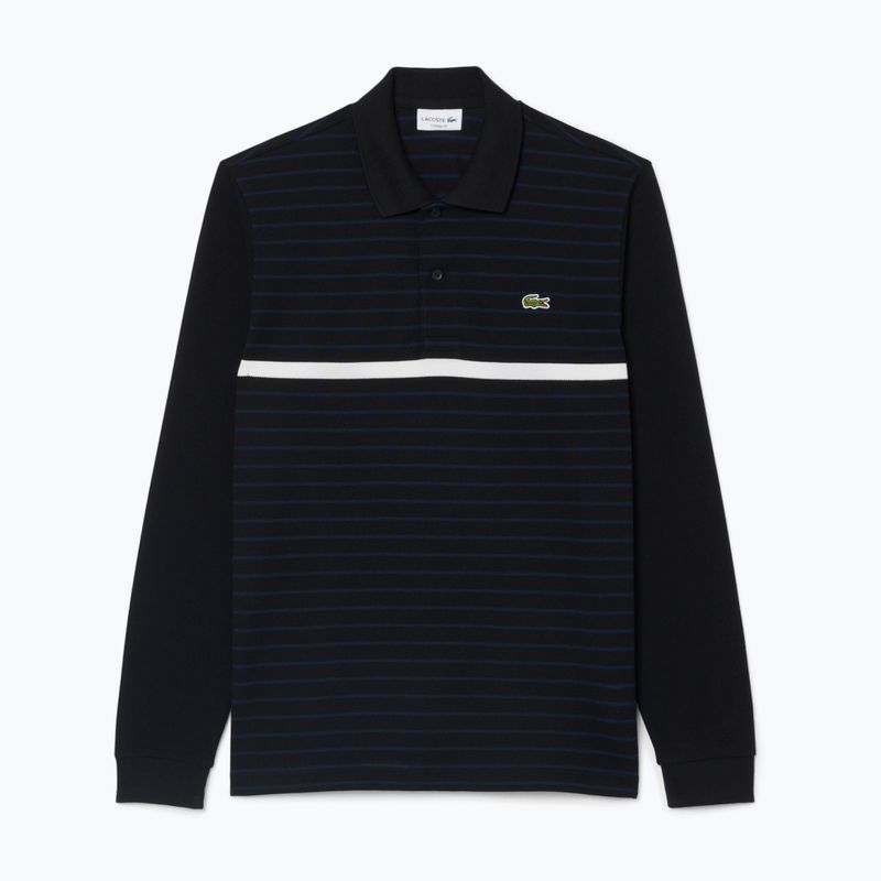 Longsleeve Polo da uomo Lacoste Polo PH9776 black/navy blue 5
