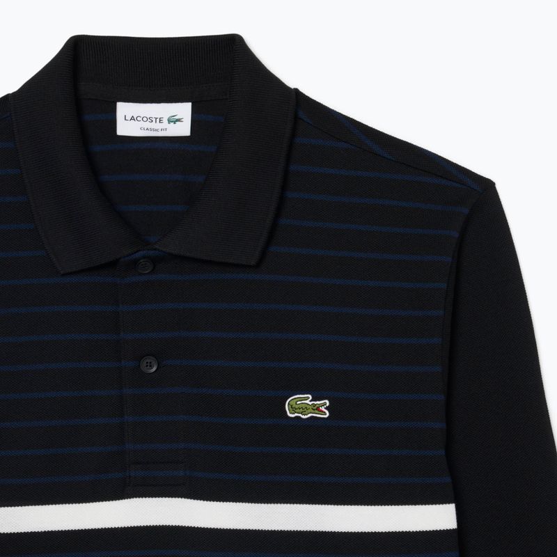 Longsleeve Polo da uomo Lacoste Polo PH9776 black/navy blue 6