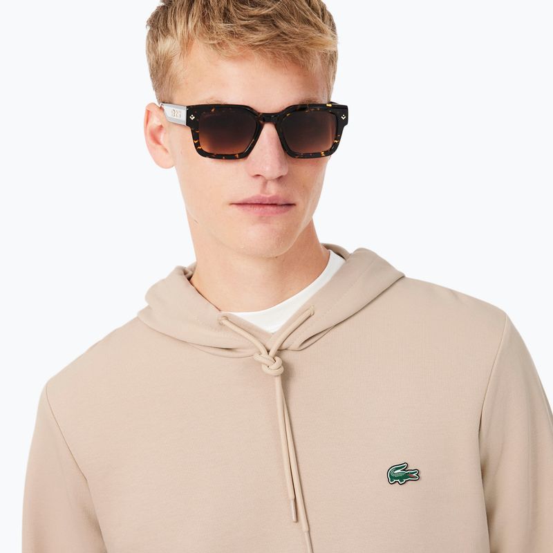 Felpa da uomo Lacoste SH9373 Hoodie sisal 4