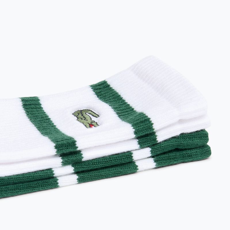 Calze Lacoste RA9189 Ankle 3-pak green/white 2