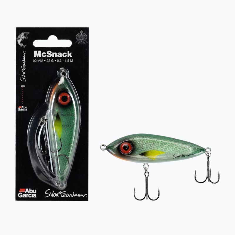 Abu Garcia Mcsnack green flash wobbler