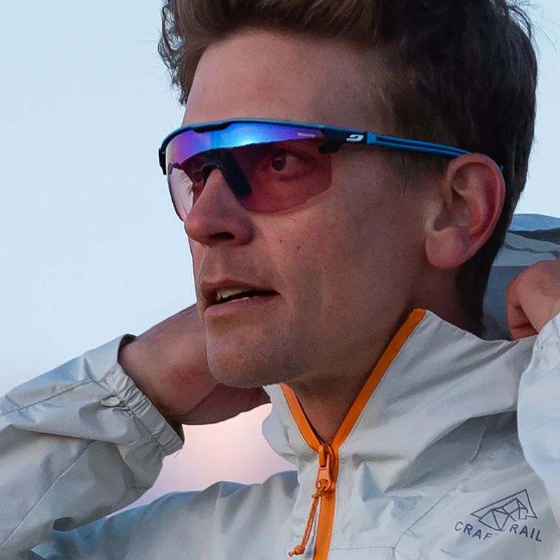 Occhiali da sole Julbo Ultimate Reactiv 1-3 High Contrast blu/nero opaco 7
