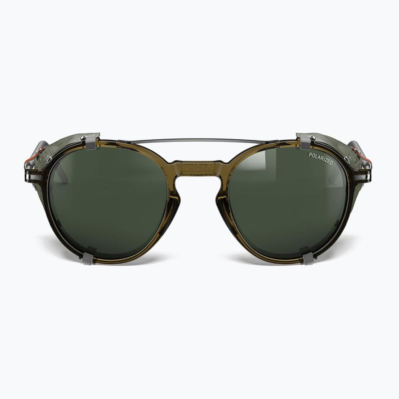 Occhiali da sole Julbo Legacy Polarized traslucidi marrone/khaki/arancio 3