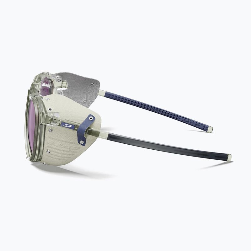 Occhiali da sole Julbo Millenium Polarized HD shiny transparent army green/white/blue 4