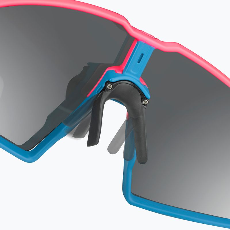 Occhiali da sole Julbo Edge Spectron 3 rosa fluo/blu/argento flash 6