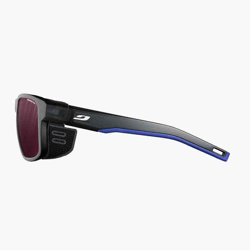 Occhiali da sole Julbo Shield Reactiv High Contrast traslucido nero/blu/bianco 4