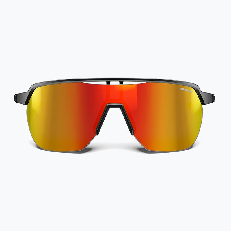 Occhiali da sole Julbo Frequency Reactiv Light Amplifier nero opaco/grigio/rosso multistrato 3