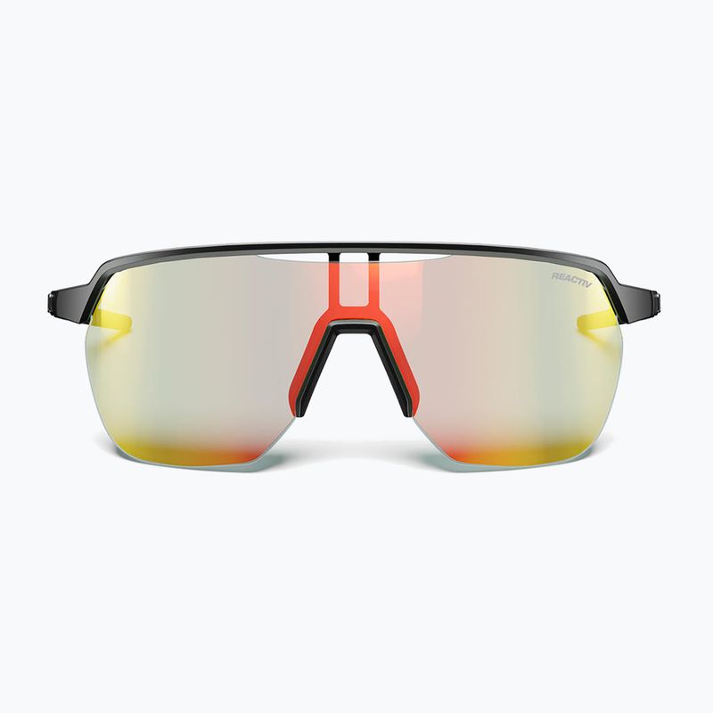 Occhiali da sole Julbo Frequency Reactiv Light Amplifier nero opaco/grigio/rosso multistrato 4