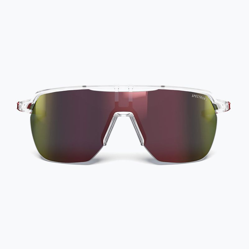 Occhiali da sole Julbo Frequency Spectron in cristallo traslucido lucido/rosso/flash rosso 3
