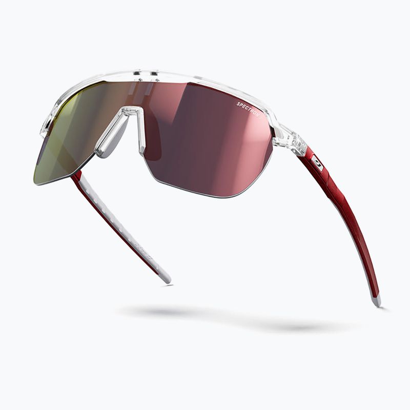 Occhiali da sole Julbo Frequency Spectron in cristallo traslucido lucido/rosso/flash rosso 5