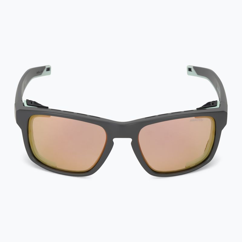 Occhiali da sole Julbo Shield Reactiv Glare Control dark grey/green pastel 4