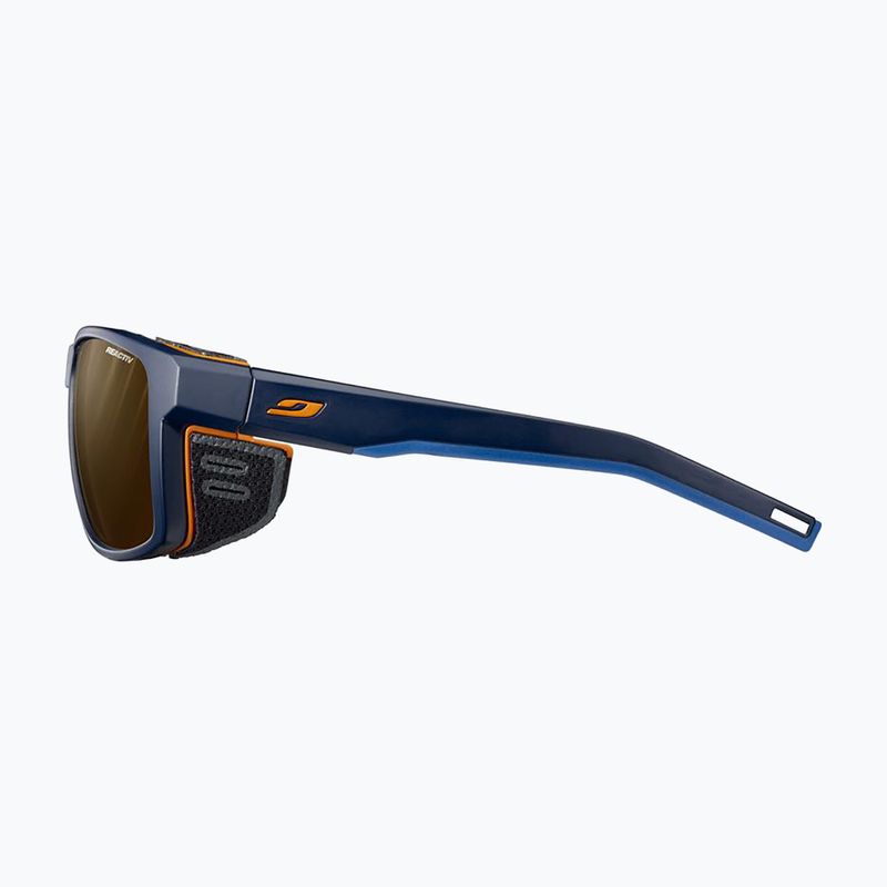 Occhiali da sole Julbo Shield Reactiv Polarized matt dark blue/orange 4