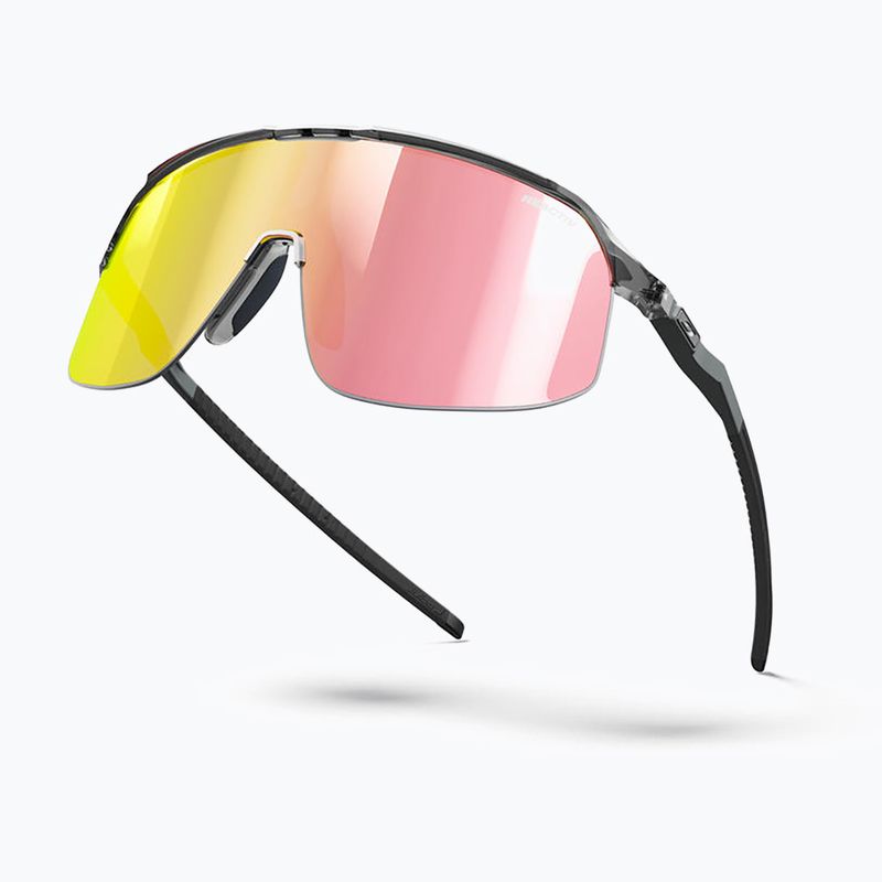 Occhiali da sole Julbo Density Reactiv nero lucido traslucido/grigio/oro rosa multistrato 6