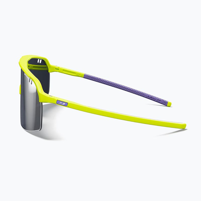 Occhiali da sole Julbo Intensity Spectron giallo fluorescente opaco/argento flash 4