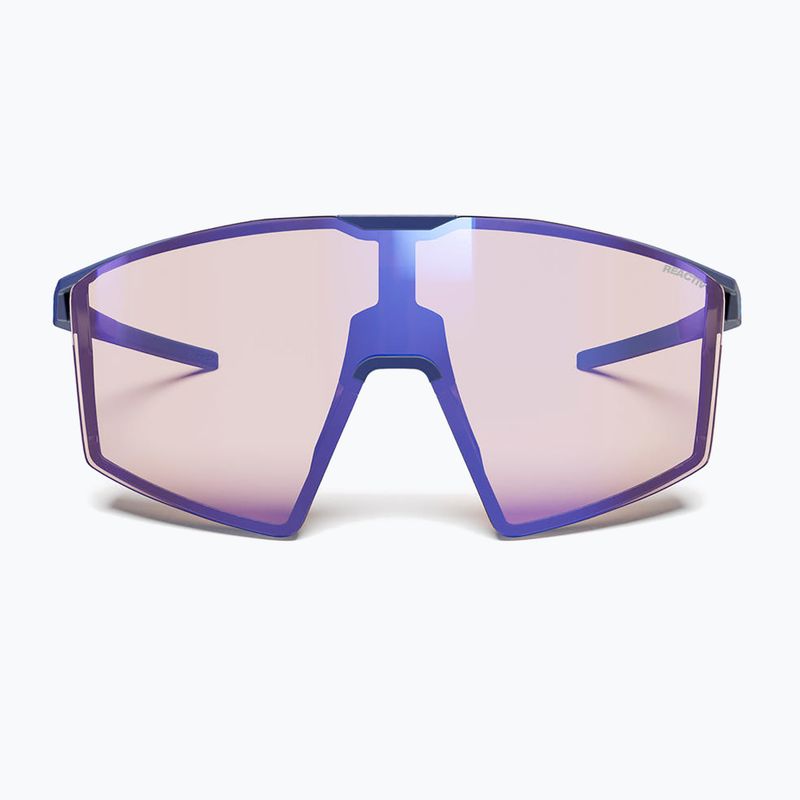 Occhiali da sole Julbo Edge Reactiv High Contrast blu opaco/blu multistrato 4