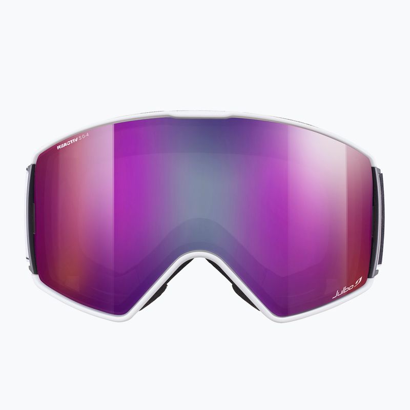 Maschera da sci Julbo Launcher Reactiv High Contrast white/black/flash purple 6