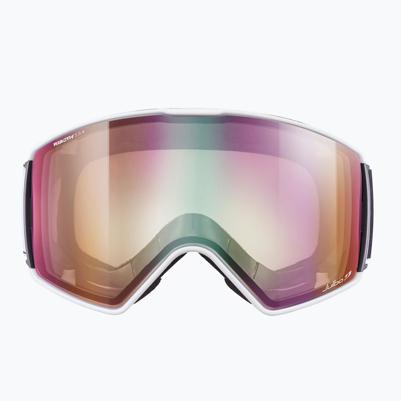 Maschera da sci Julbo Launcher Reactiv High Contrast white/black/flash purple 7