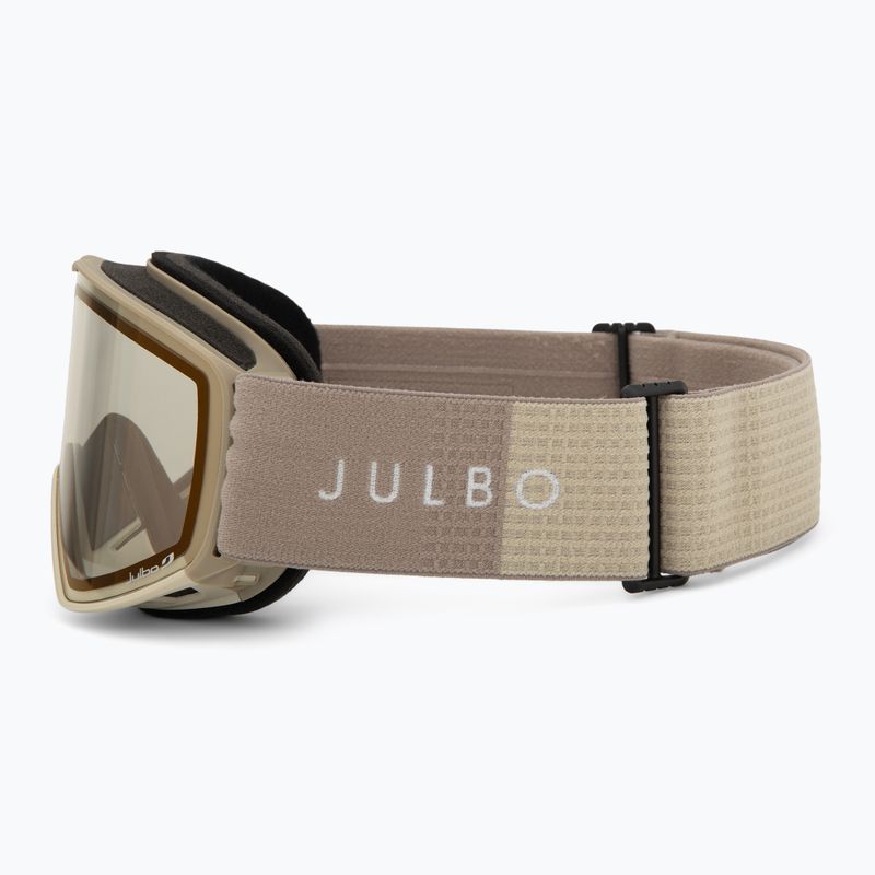 Maschera da sci Julbo Cyrius-X Reactiv High Contrast beige/brown/flash infrared 4