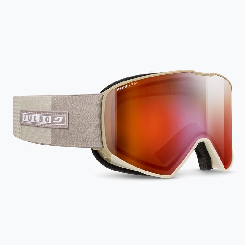 Maschera da sci Julbo Cyrius-X Reactiv High Contrast beige/brown/flash infrared 5