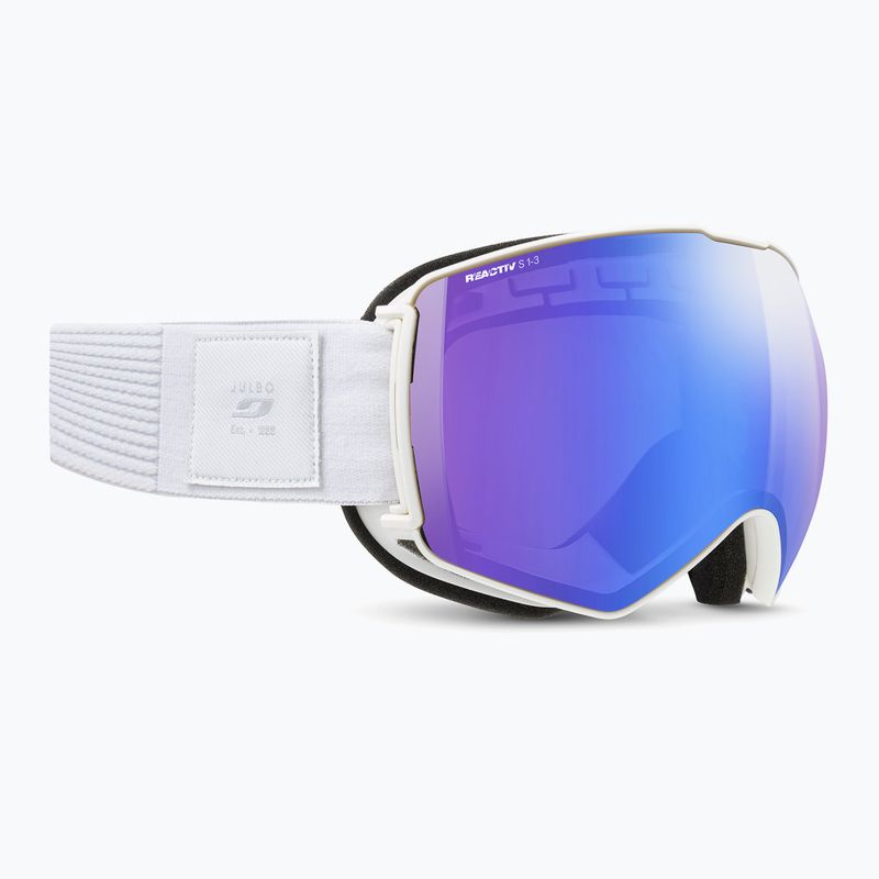 Maschera da sci Julbo Lightyear Reactiv High Contrast white/flash blue 5