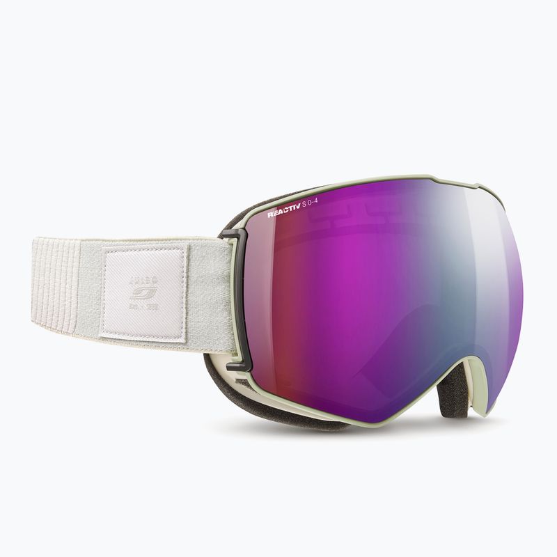 Maschera da sci Julbo Lightyear Reactiv High Contrast mint/beige/flash purple