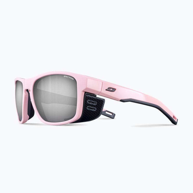 Occhiali da sole Julbo Shield M Spectron 4 rosa pastello lucido/grigio scuro