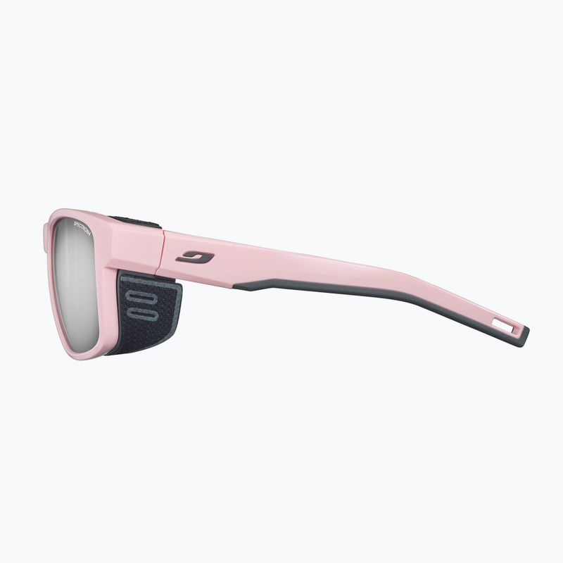Occhiali da sole Julbo Shield M Spectron 4 rosa pastello lucido/grigio scuro 2