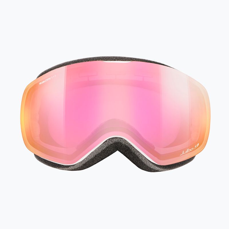 Occhiali da sci Julbo Proxima Reactiv ad alto contrasto bianco/rosa flash 2