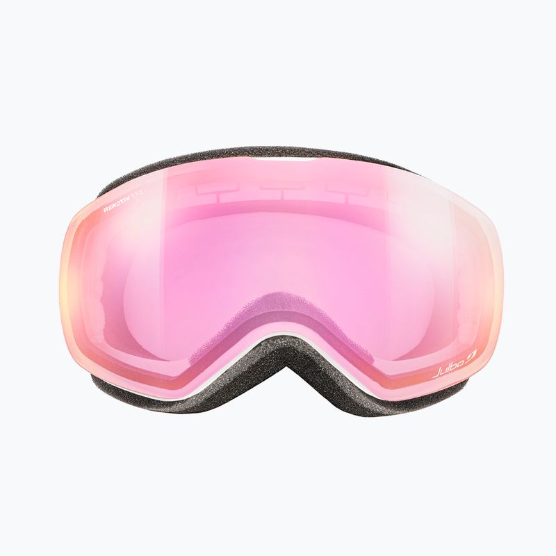 Occhiali da sci Julbo Proxima Reactiv ad alto contrasto bianco/rosa flash 3