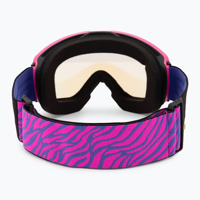 Occhiali da sci Julbo Launcher Reactiv High Contrast rosa/nero/blu flash 2