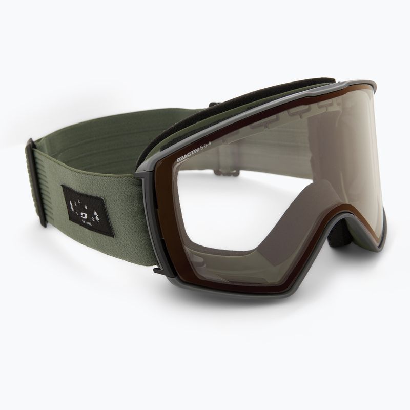 Occhiali da sci Julbo Launcher Reactiv ad alto contrasto verde/ flash a infrarossi