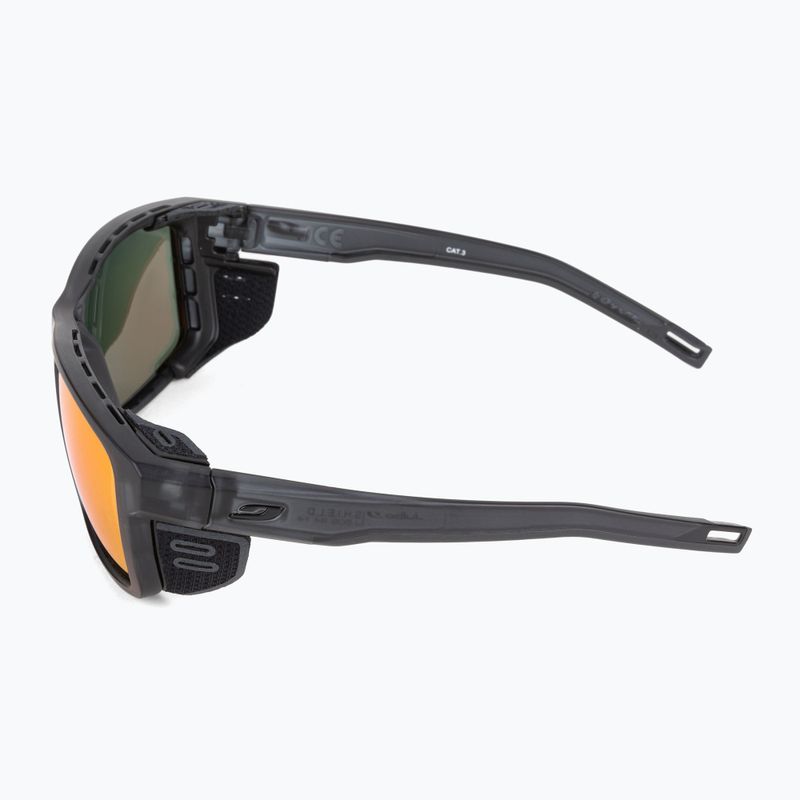 Occhiali da sole Julbo Shield Polarized 3Cf opaco traslucido/traslucido nero/nero 4