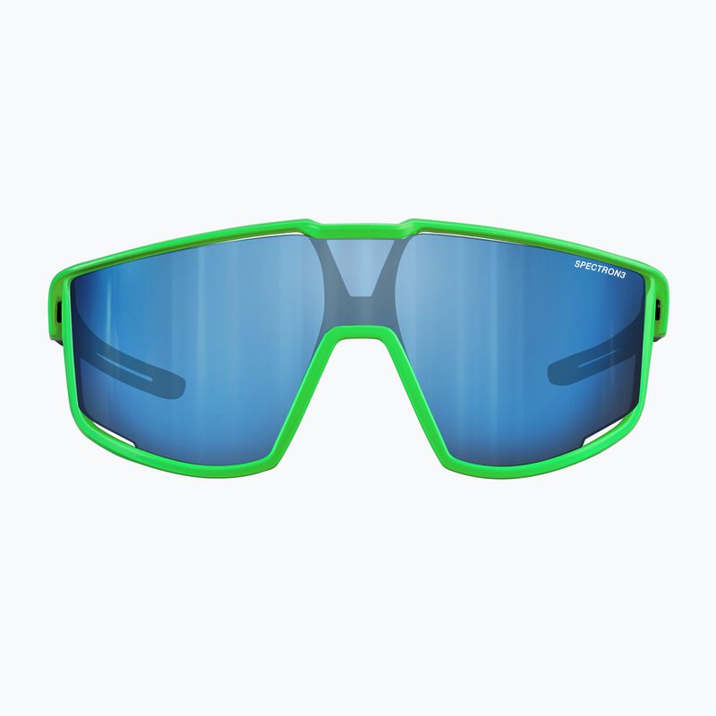 Occhiali da sole per bambini Julbo Fury S Spectron 3Cf verde fluorescente opaco/nero 3