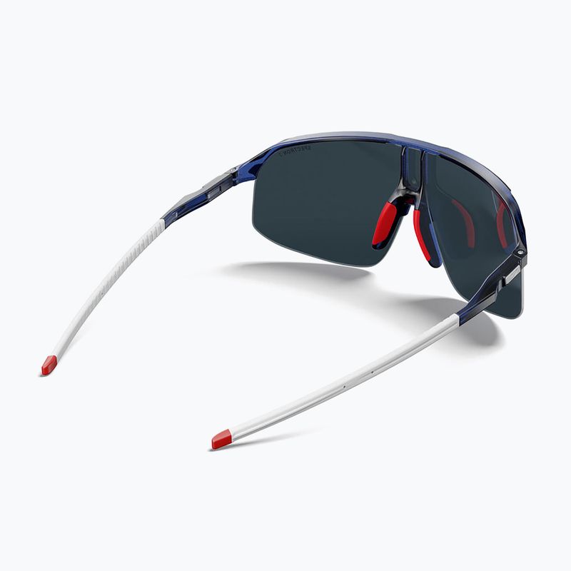 Occhiali da sole Julbo Density Spectron shiny translucent dark blue/white/red 4