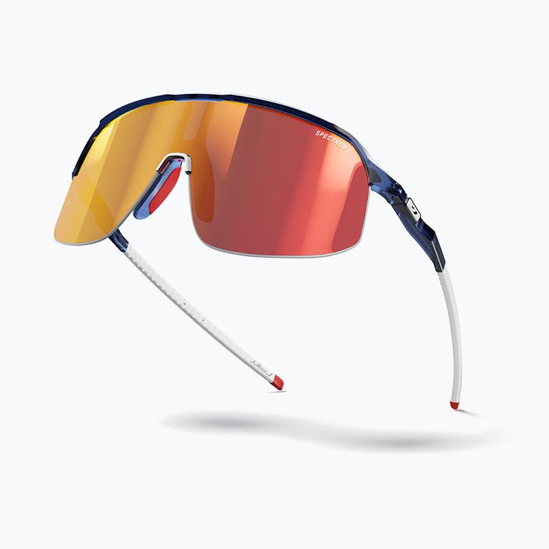 Occhiali da sole Julbo Density Spectron shiny translucent dark blue/white/red 5
