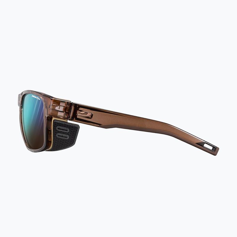 Occhiali da sole Julbo Shield M Reactiv shiny translu brown/matt brown 4