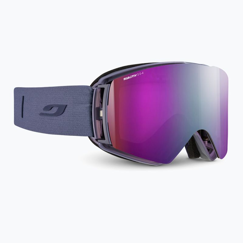 Maschera da sci Julbo Launcher Reactiv High Contrast dark blue/flash purple 2