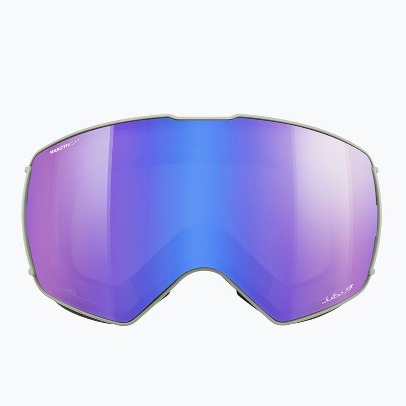Maschera da sci Julbo Lightyear Reactiv High Contrast S1-S3 light gray/flash blue 3