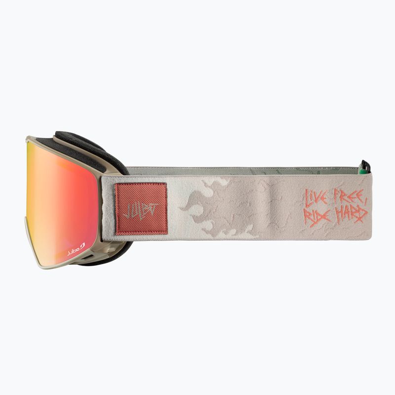Maschera da sci Julbo Cyrius X Reactive High Contrast beige/flash red 4