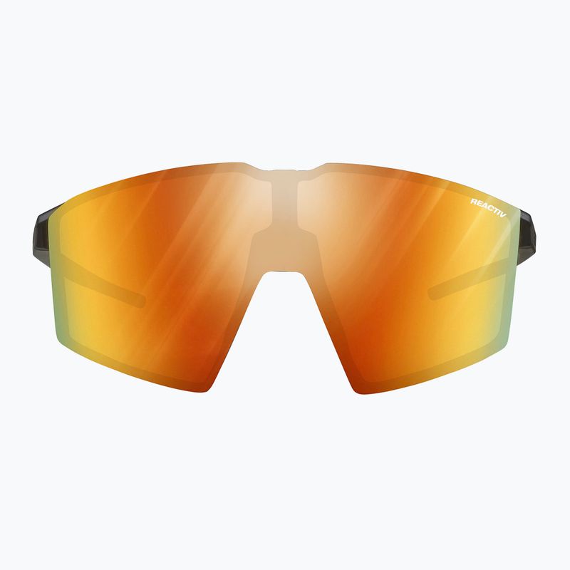 Occhiali da sole Julbo Edge Reactiv 1-3 Light Amplifier mat nero/iridescente ir5/rosso multistrato 6