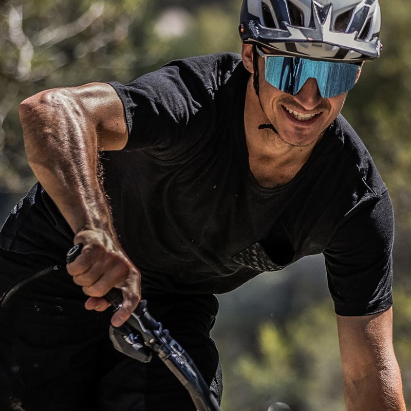 Occhiali da sole Julbo Edge Spectron argento lucido/bianco/multilayer blu 8