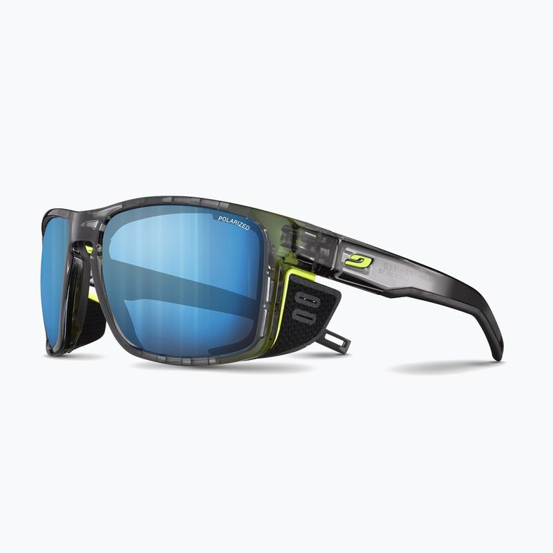 Occhiali da sole Julbo Shield M Polar 4 Hd nero/giallo fluo/capsula ocean master 6