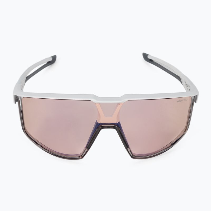 Occhiali da sole Julbo Fury Reactiv 1-3 High Contrast bianco opaco/grigio traslucido 3
