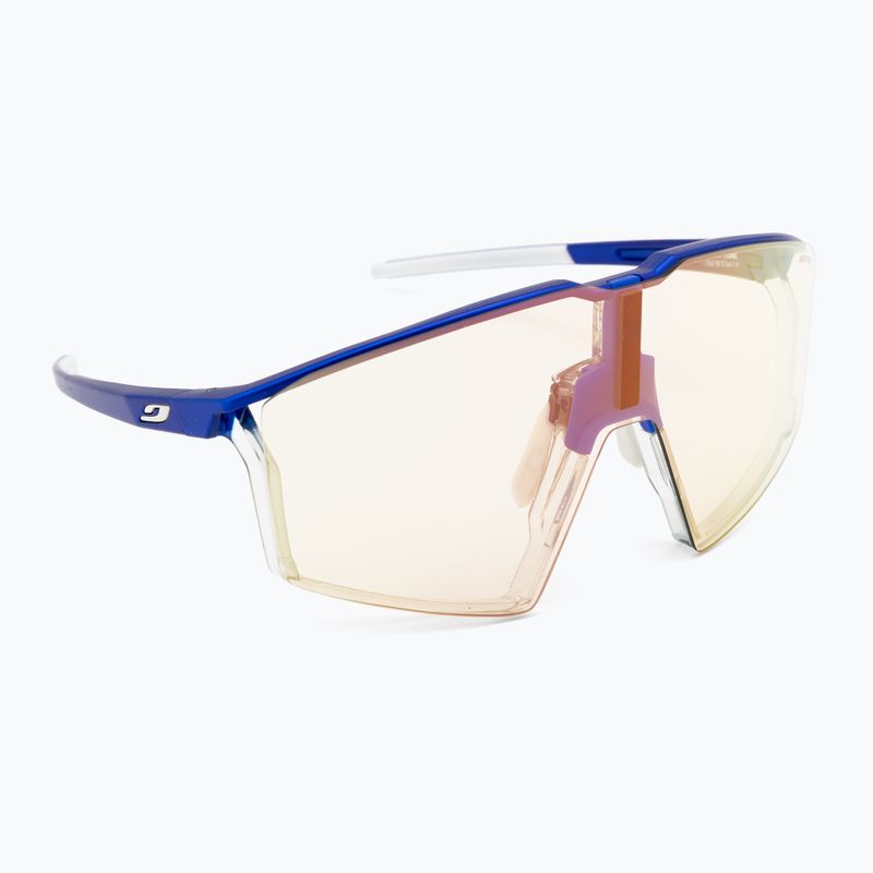 Occhiali da sole Julbo Edge Reactiv 1-3 Light Amplifier blu metallizzato/bianco/multilayer oro rosa