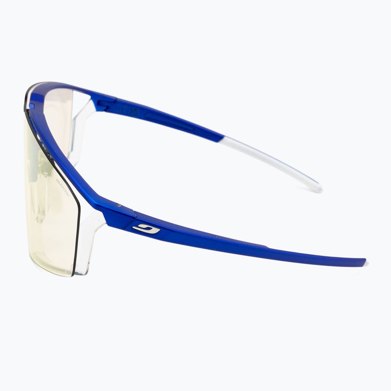 Occhiali da sole Julbo Edge Reactiv 1-3 Light Amplifier blu metallizzato/bianco/multilayer oro rosa 4