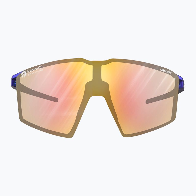 Occhiali da sole Julbo Edge Reactiv 1-3 Light Amplifier blu metallizzato/bianco/multilayer oro rosa 7