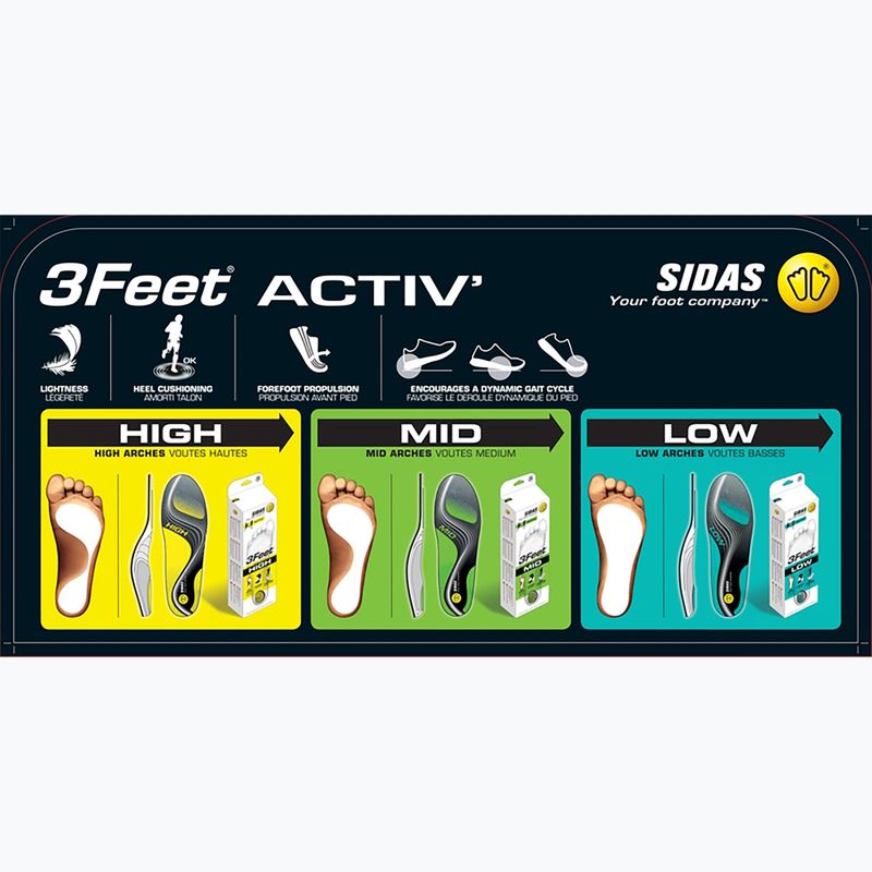 Solette per scarpe SIDAS 3Feet Activ Low 8