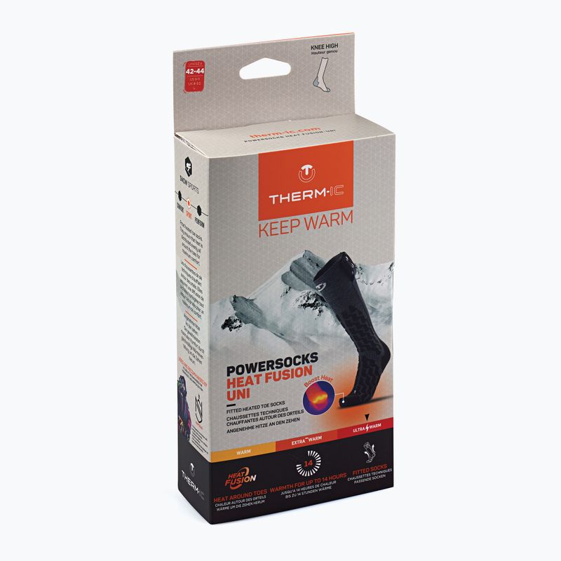 Calze riscaldate Therm-ic Powersocks Heat Fusion Uni grigio/nero 7